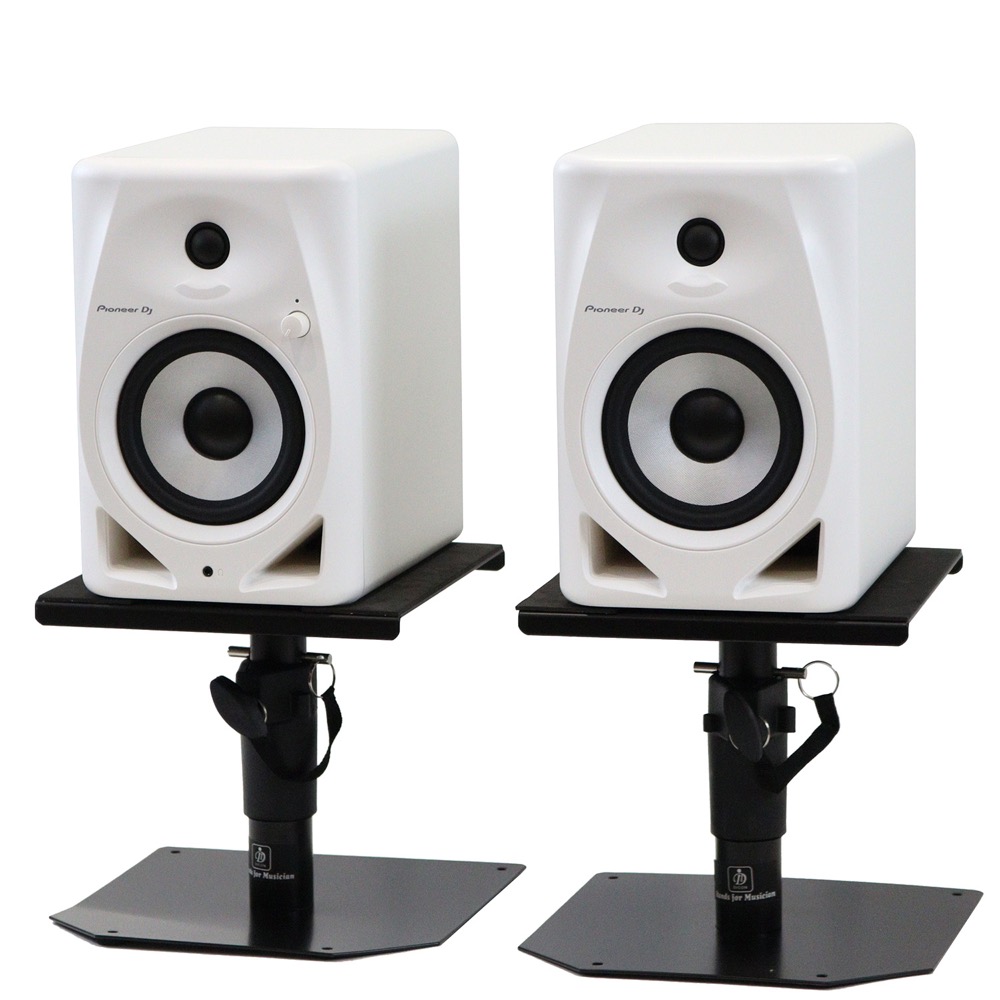 Pioneer DJ DM-50D-W White パワードモニタースピーカー Dicon Audio SS-032R 卓上スタンド ペア セット