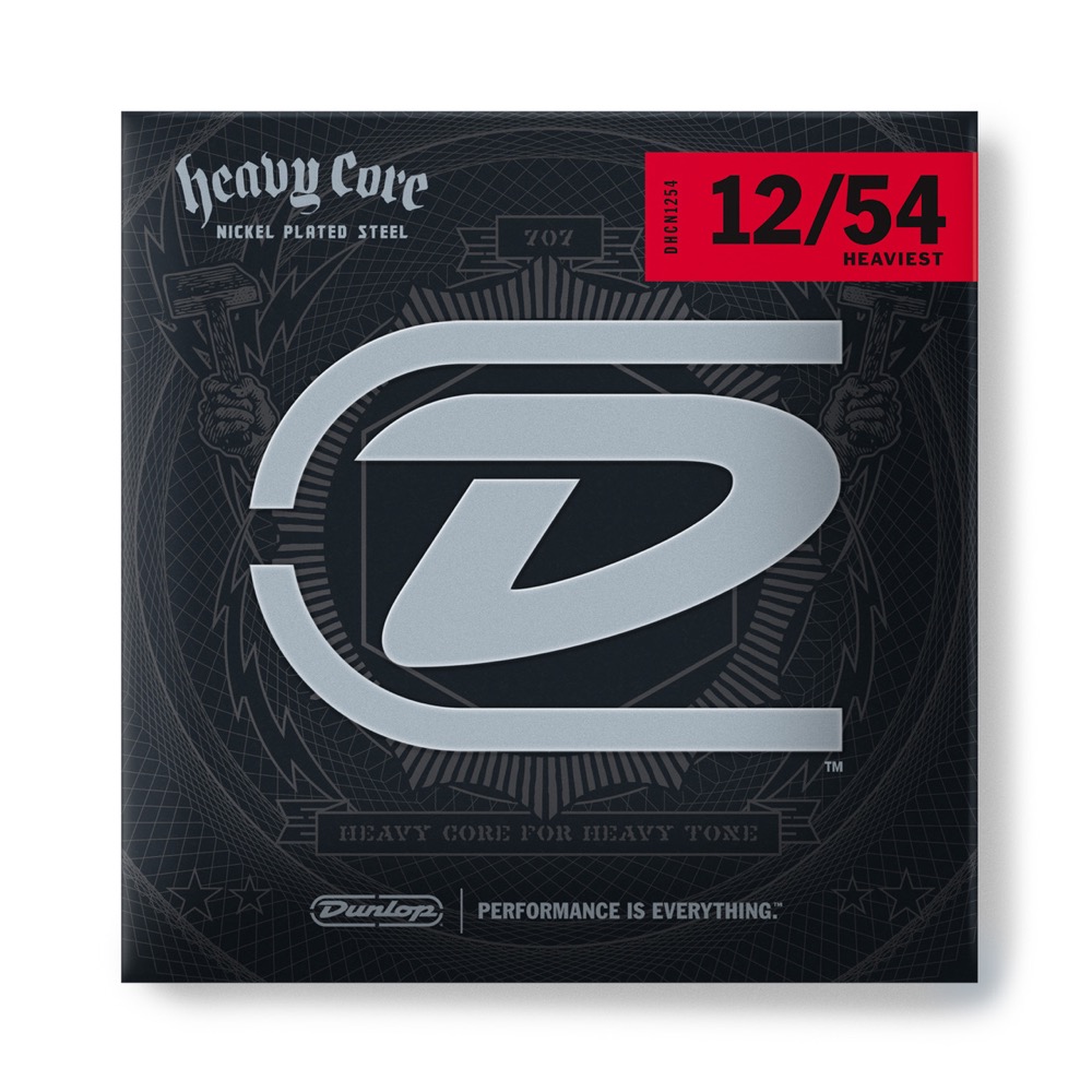 JIM DUNLOP Heavy Core Nickel Strings DHCN1254 HEAVIEST エレキギター弦×6セット
