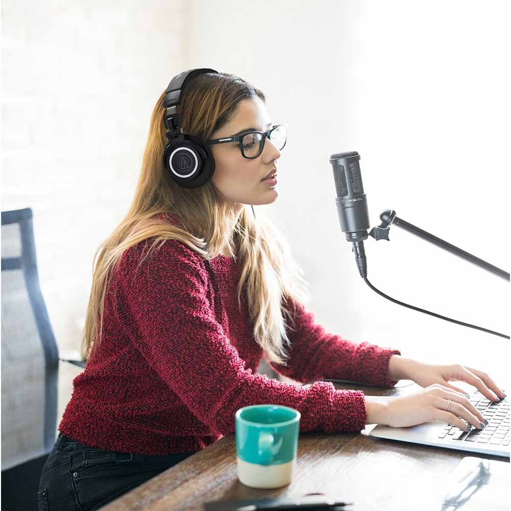 AUDIO-TECHNICA AT2020 コンデンサーマイク AT8175マイクロフォンポップフィルター付きセット イメージ画像