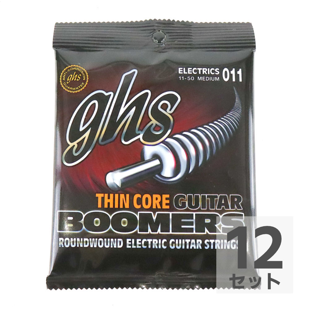 GHS TC-GBM Thin Core Boomers MEDIUM 011-050 エレキギター弦×12セット