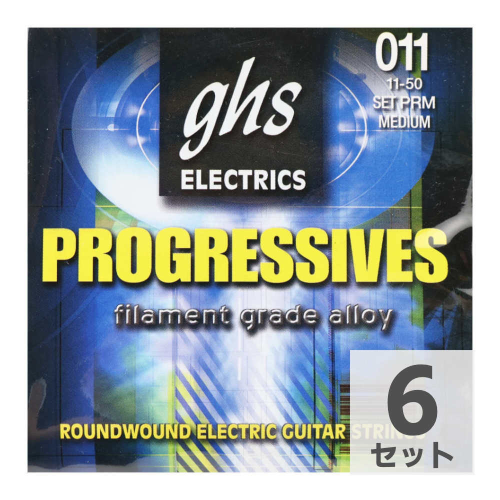 GHS PRM Progressives MEDIUM 011-050 エレキギター弦×6セット