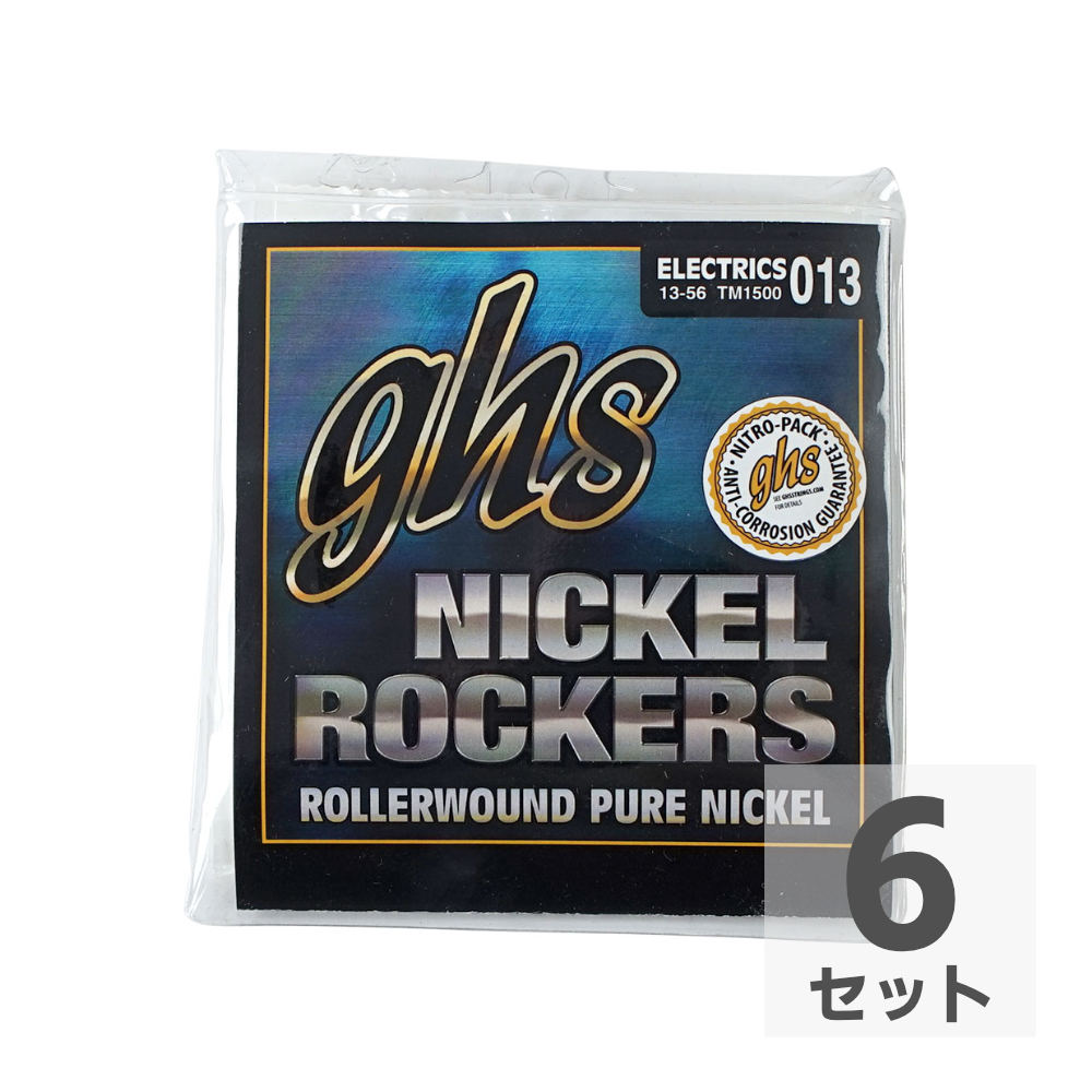 GHS TM1500 Nickel Rockers Wound 3rd TRUE MEDIUM 013-056 エレキギター弦×6セット