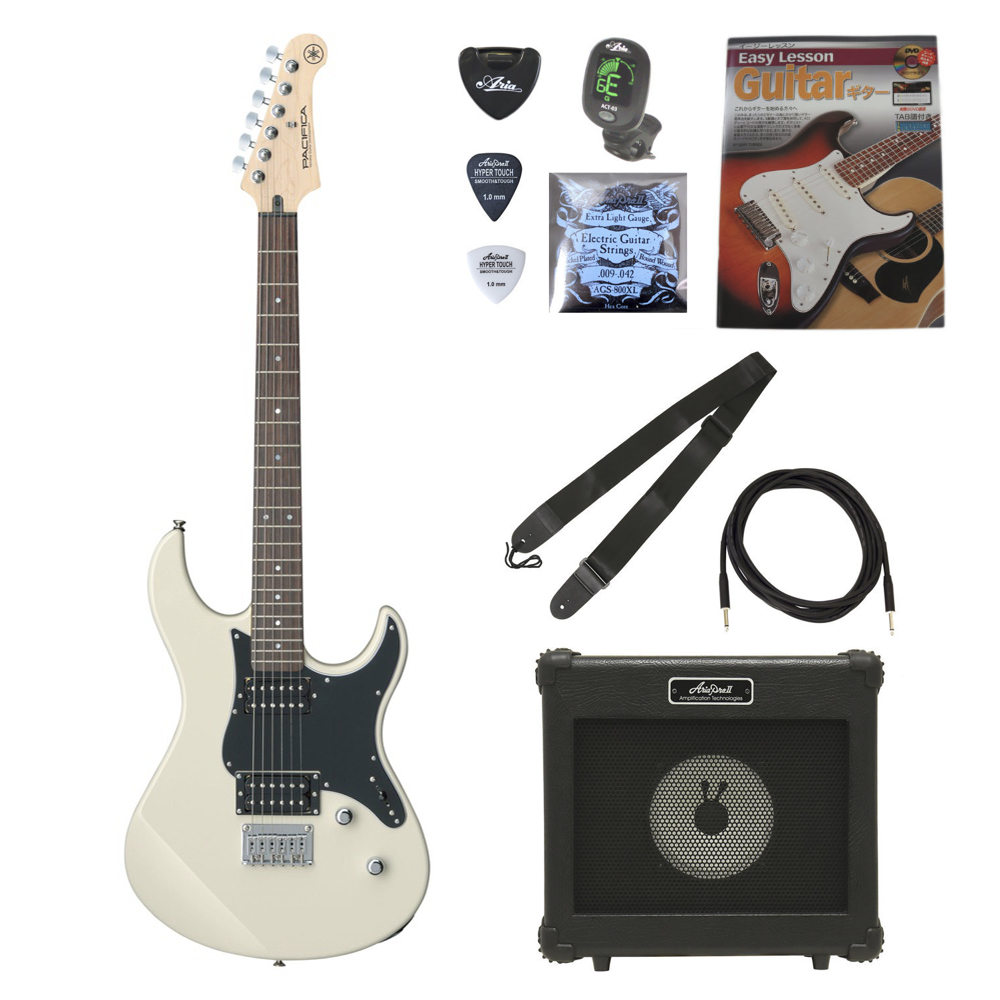 ヤマハ YAMAHA PACIFICA120H VW エレキギター ARIA アンプ付きエレキギター付属品セット 初心者セット
