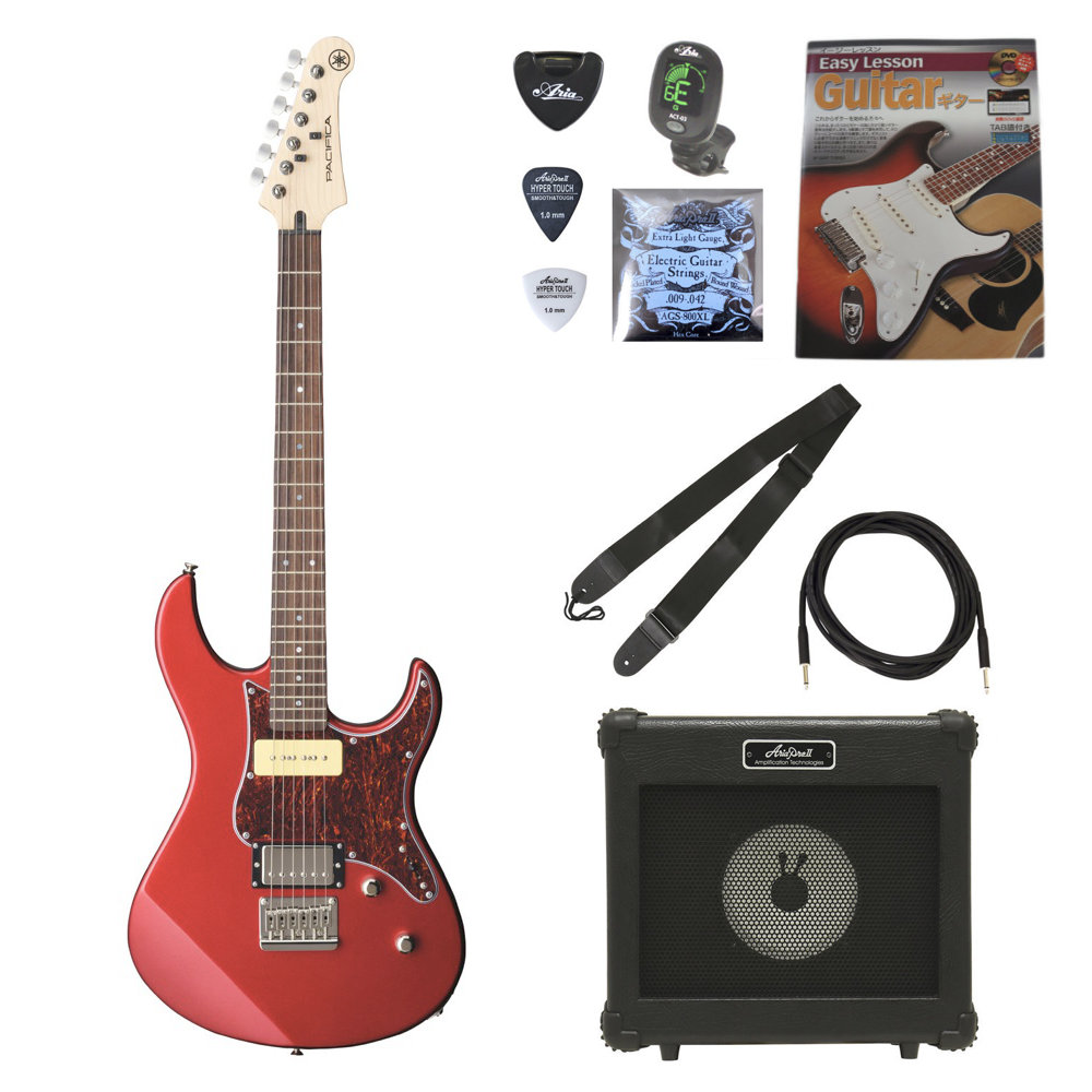 ヤマハ YAMAHA PACIFICA311H RM エレキギター ARIA アンプ付きエレキギター付属品セット 初心者セット