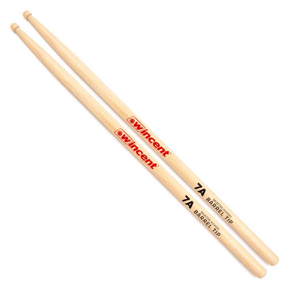 【4ペア】 Wincent ウィンセント W-7ABT ドラムスティック ヒッコリー