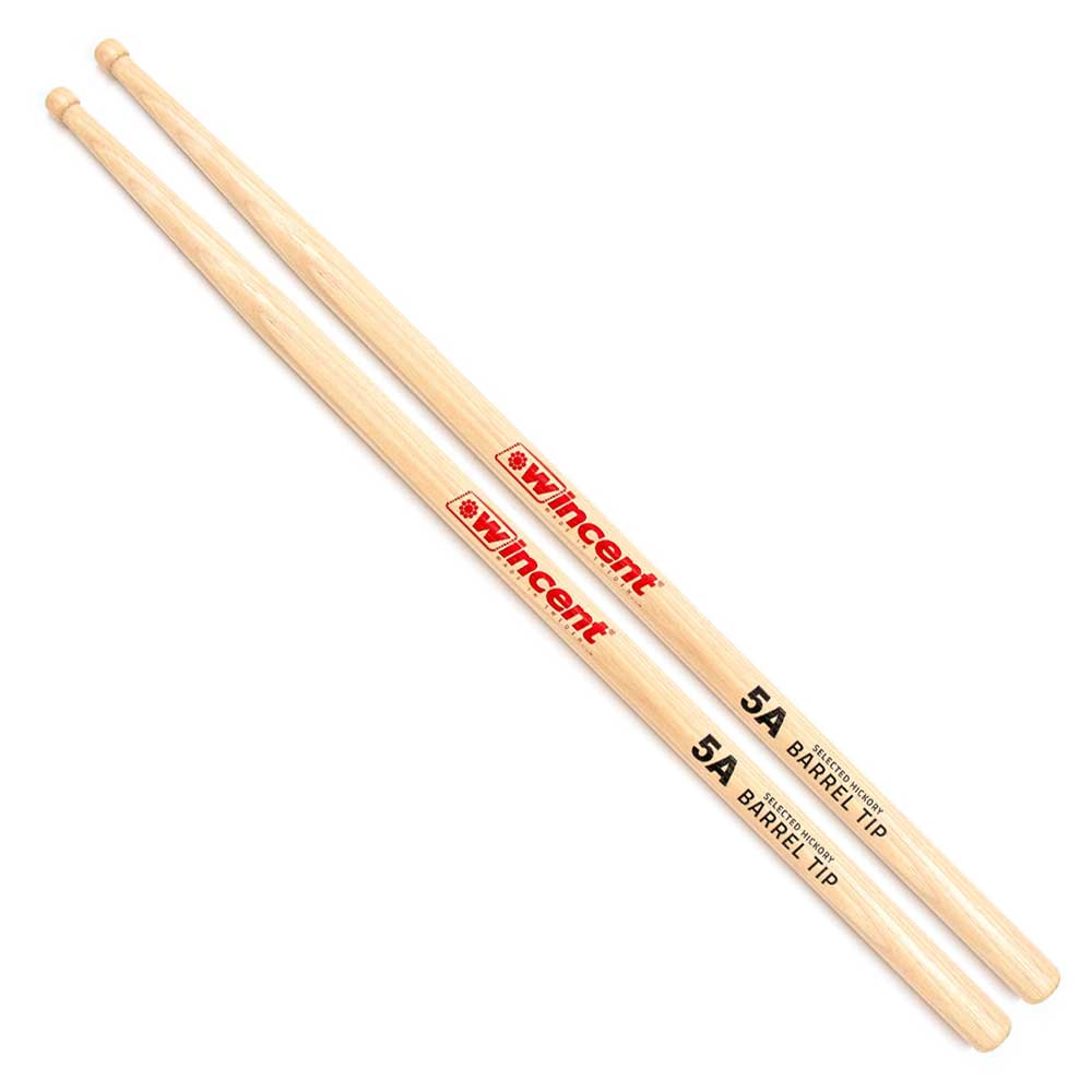 【4ペア】 Wincent ウィンセント W-5ABT ドラムスティック ヒッコリー