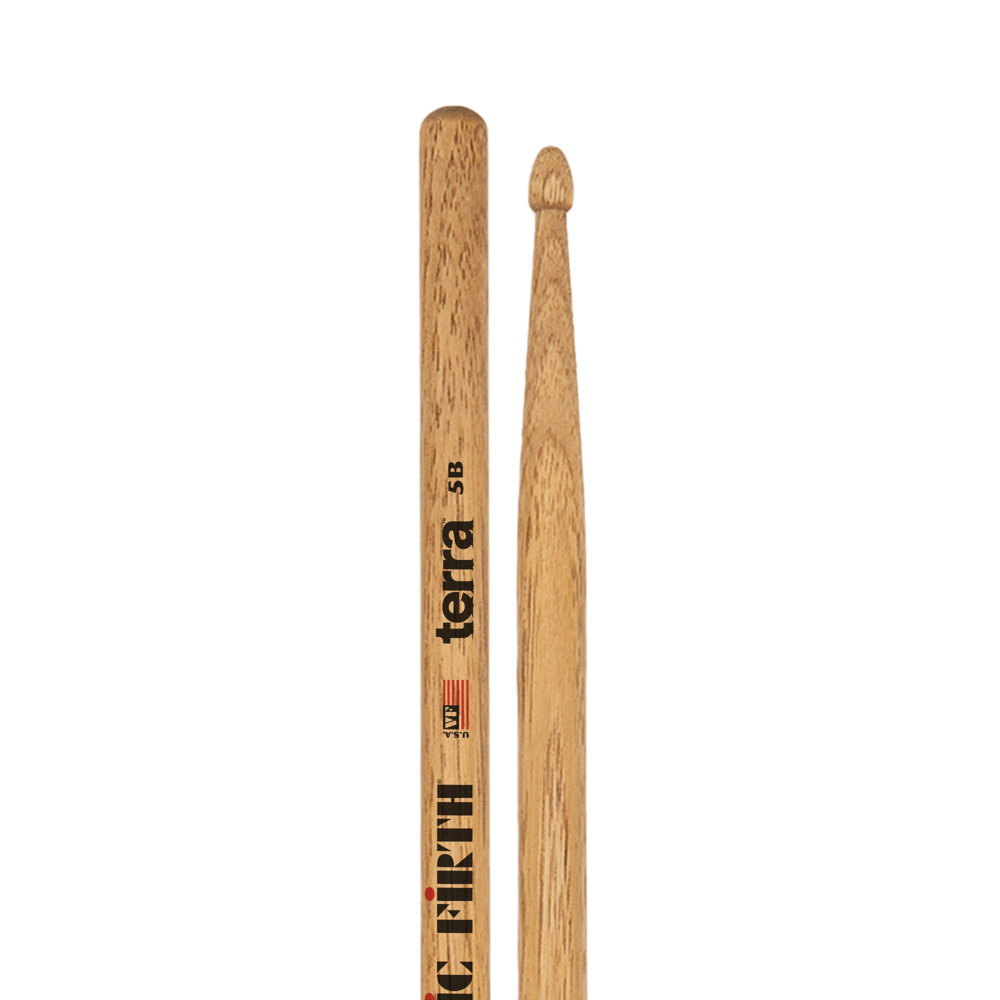VIC FIRTH ヴィックファース VIC-5BT TERRA ドラムスティック×3セット ロゴとチップ