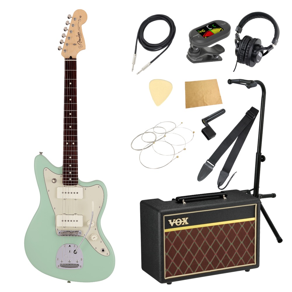 Fender Made in Japan Junior Collection Jazzmaster RW SATIN SFG エレキギター VOXアンプ付き 入門11点 初心者セット