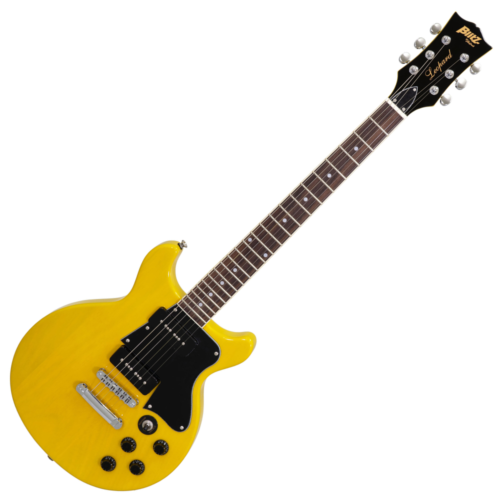 BLITZ by ARIA ブリッツバイアリア BLP-SPL/DC YL エレキギター VOXアンプ付き 入門11点 初心者セット 本体画像
