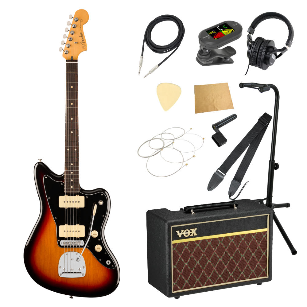Fender フェンダー Player II Jazzmaster RW 3TS エレキギター VOXアンプ付き 入門11点 初心者セット