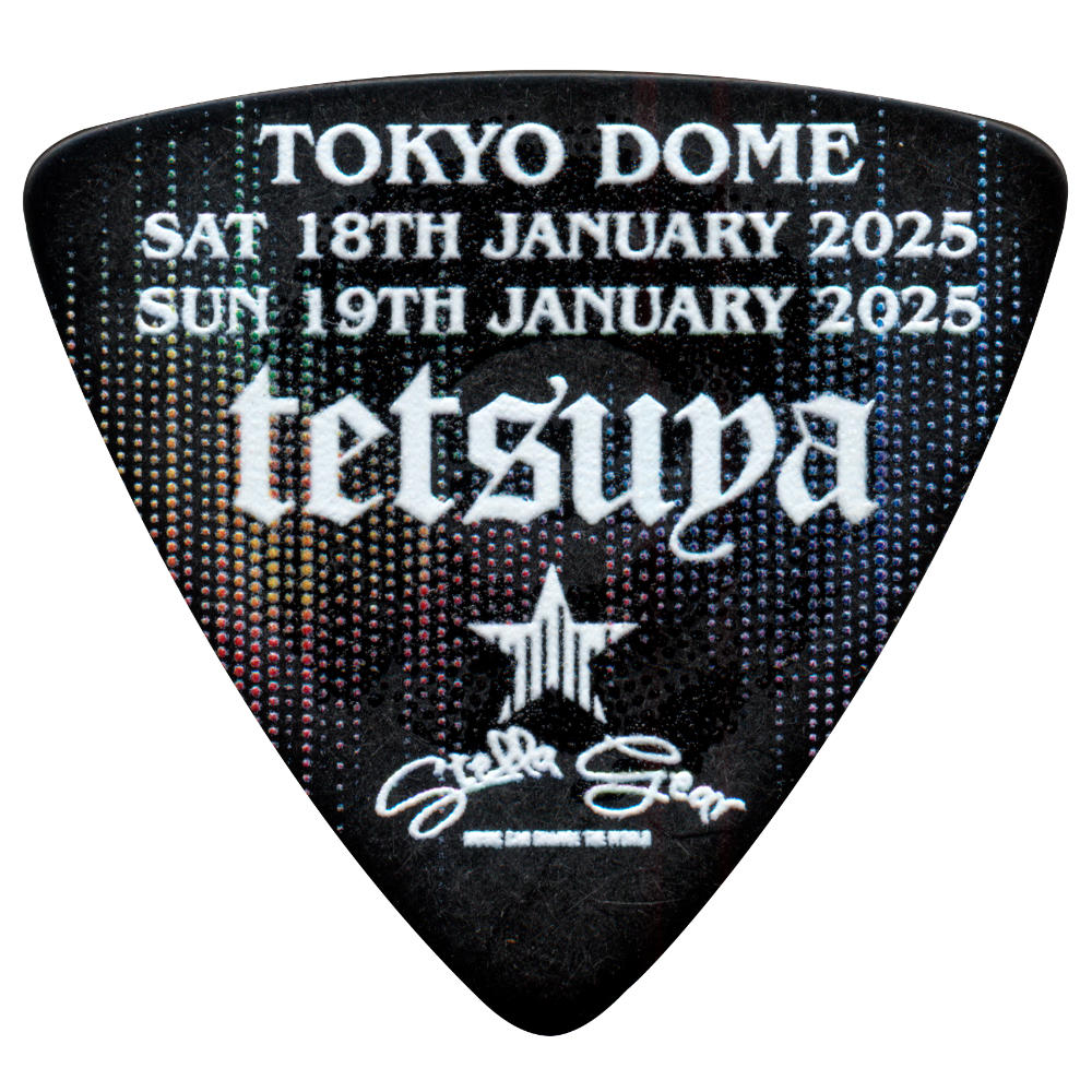 STELLA GEAR ステラギア SG-P-LIVE 2025/1/18-19 BLACK ギターピック hyde誕生祭 tetsuyaモデルピック×10枚 裏