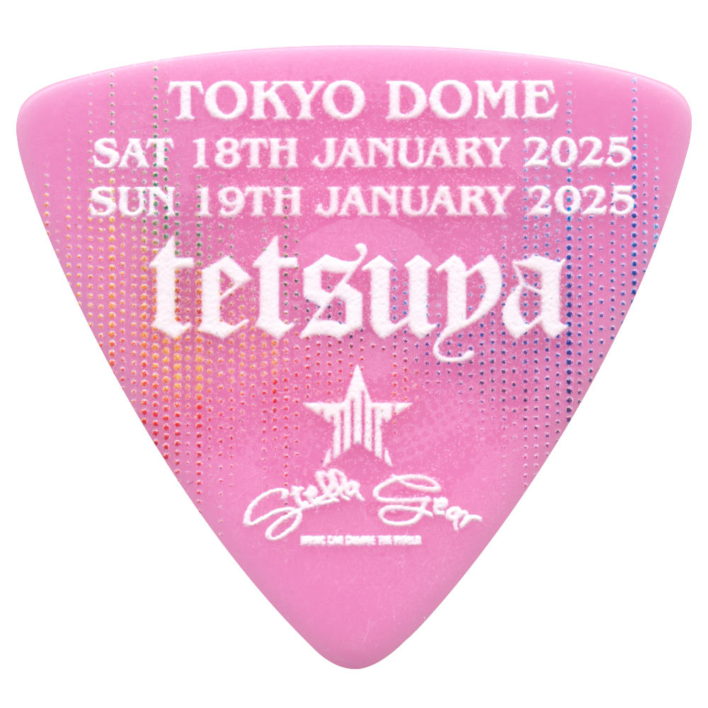 STELLA GEAR ステラギア SG-P-LIVE 2025/1/18-19 PINK ギターピック hyde誕生祭 tetsuyaモデルピック×10枚 裏