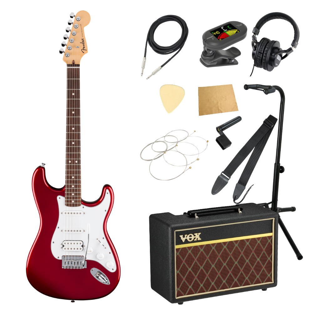 Fender フェンダー Standard Stratocaster HSS LRL WPG CND エレキギター ストラトキャスター VOXアンプ付き 入門11点 初心者セット