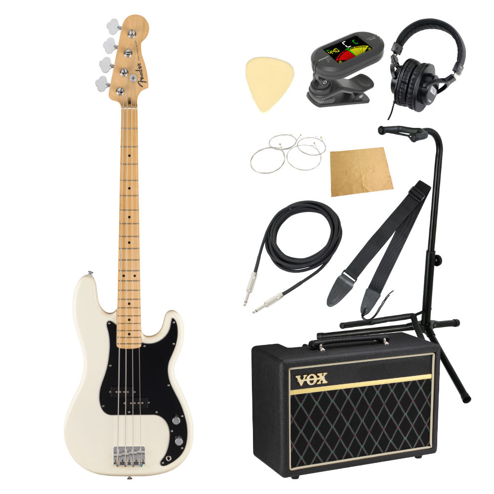 Fender フェンダー Standard Precision Bass MN BPG OWT エレキベース プレシジョンベース VOXアンプ付き 入門10点 初心者セット