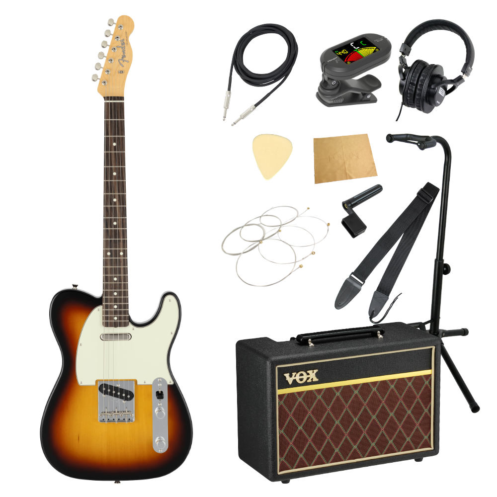 Fender フェンダー Made in Japan Traditional 60s Telecaster RW 3TS エレキギター VOXアンプ付き 入門11点 初心者セット