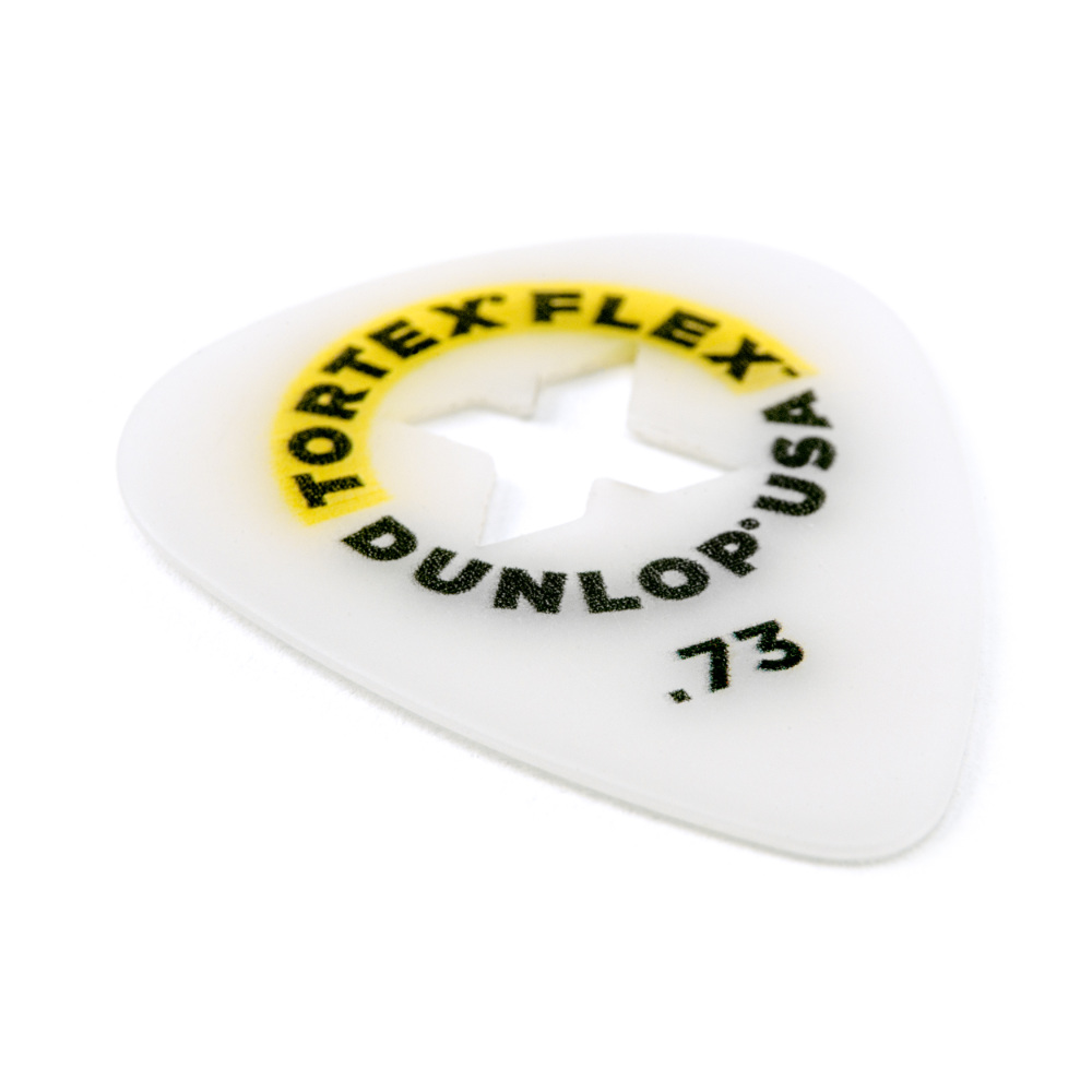 JIM DUNLOP ジムダンロップ 428XB.73 TORTEX FLEX X PICK 0.73mm ギターピック×36枚 斜めアングル画像