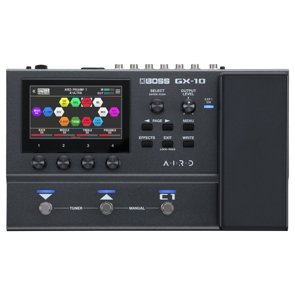 BOSS GX-10 マルチエフェクター Guitar Effects Processor エフェクターケース BOSS CB-BM-S付きセット 本体画像