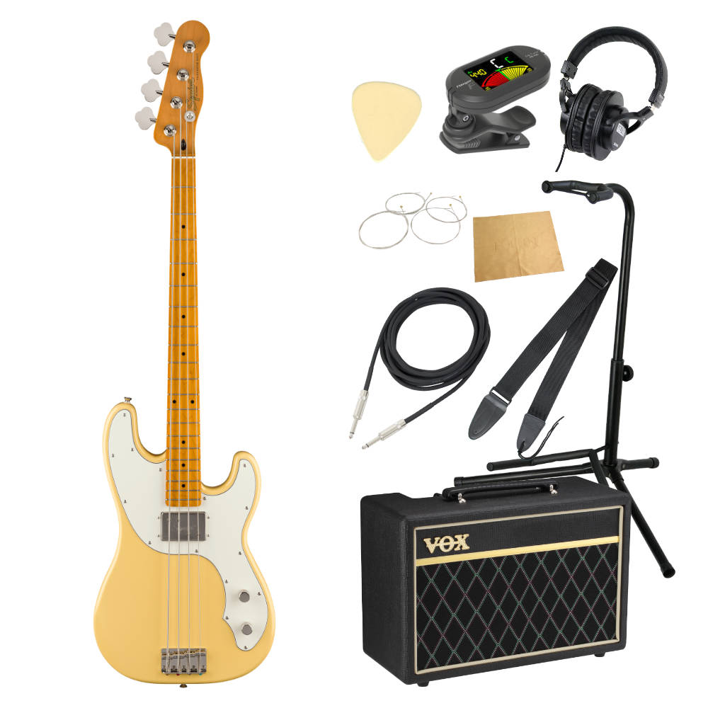 Squier スクワイア スクワイヤー Classic Vibe Telecaster Bass MN Vintage White エレキベース VOXアンプ付き 入門10点 初心者セット