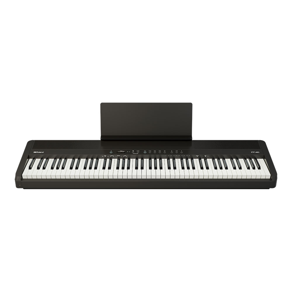ROLAND FP-40BKB Digital Piano ブラック 電子ピアノ 純正スタンドセット 前面