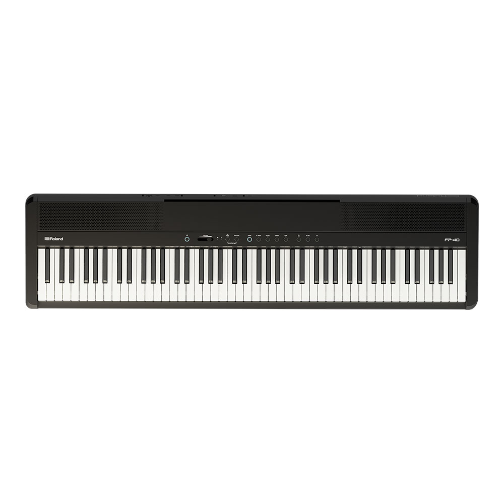 ROLAND FP-40BKB Digital Piano ブラック 電子ピアノ 純正スタンド/純正ペダルユニット/キーボードベンチ付きセット 正面