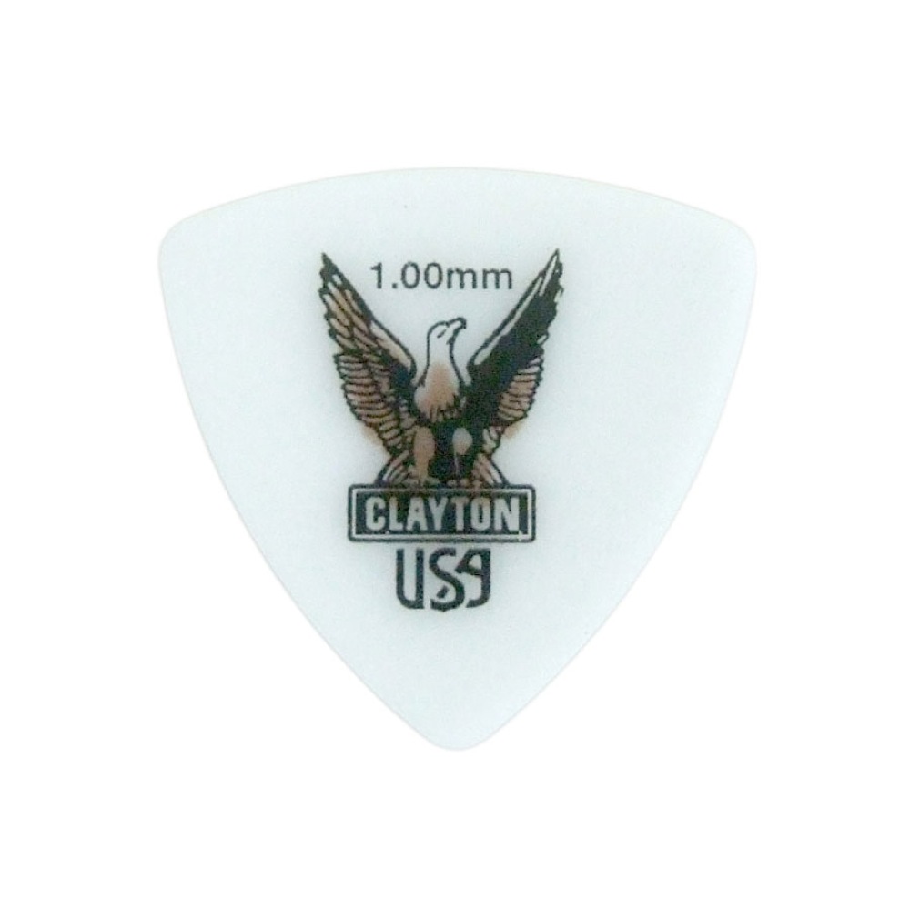 Clayton USA Acetal Polymer 1.00mm 丸肩トライアングル ギターピック×36枚