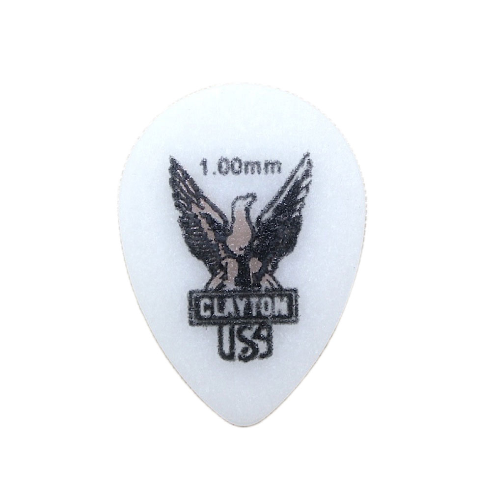 Clayton USA Acetal Polymer 1.00mm スモールティアドロップ ギターピック×36枚