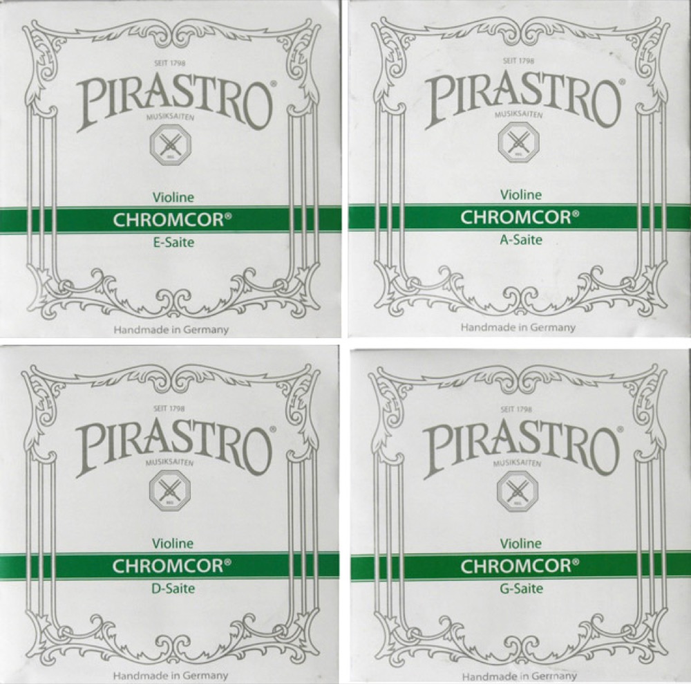 PIRASTRO Chromcor 3/4&1/2サイズ用バイオリン弦セット