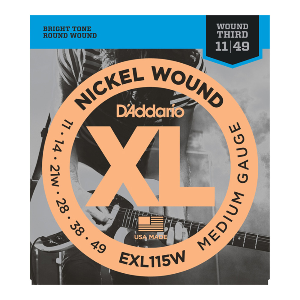 D'Addario EXL115W エレキギター弦×5SET