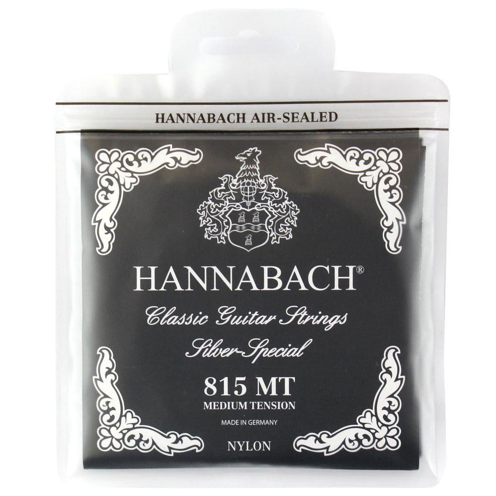HANNABACH E815 MT-Black Set クラシックギター弦×12セット