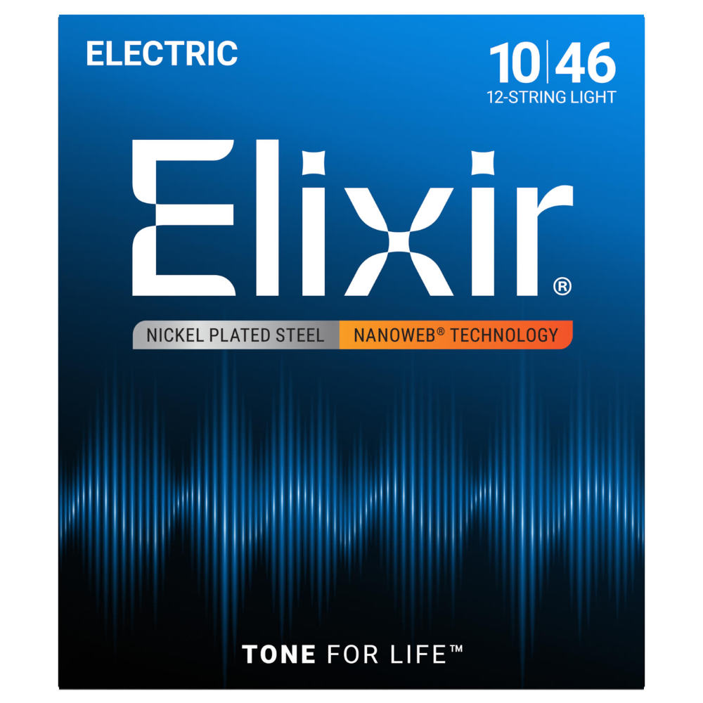 ELIXIR 12450 NANOWEB 12-String Light 10-46 12弦エレキギター弦×3SET