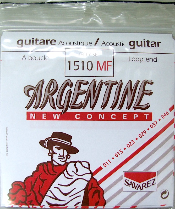 SAVAREZ 1510MF Argentine Loopend Light ジャズギター弦×6SET