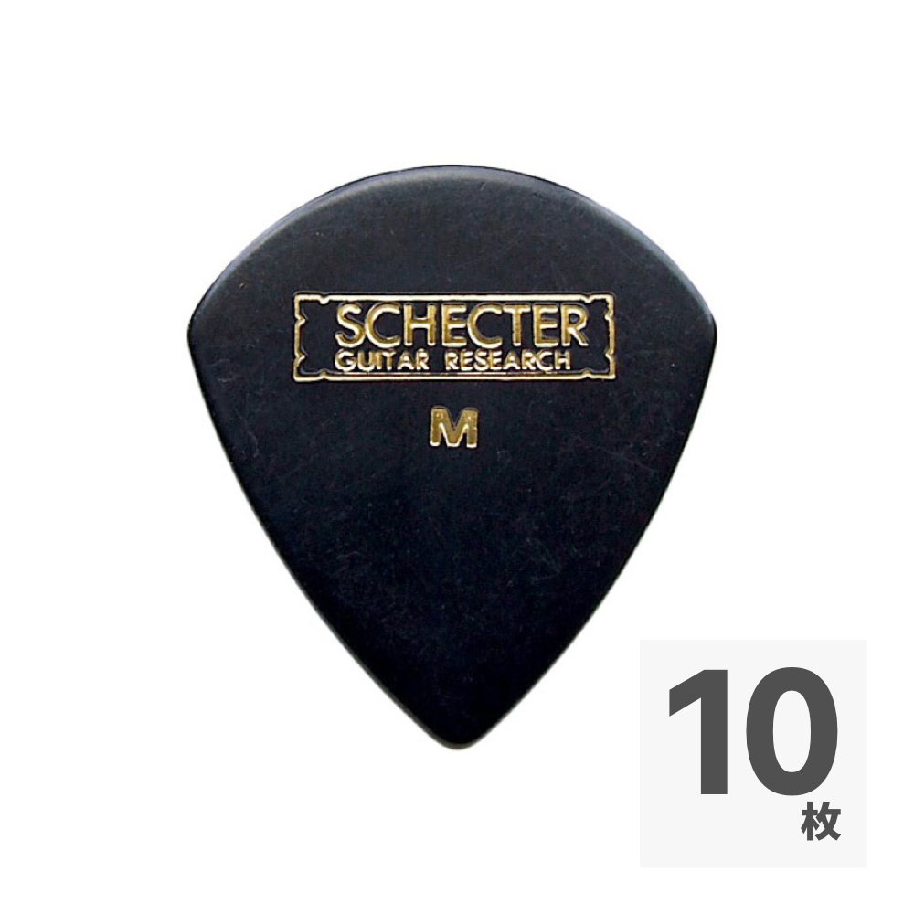 SCHECTER SPJ-MC10 BK JAZZタイプ MEDIUM セルロイド ギターピック×10枚