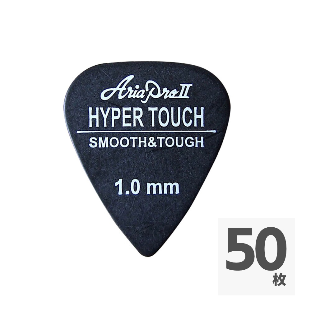 AriaProII HYPER TOUCH Tear Drop 1.0mm BK×50枚 ギターピック