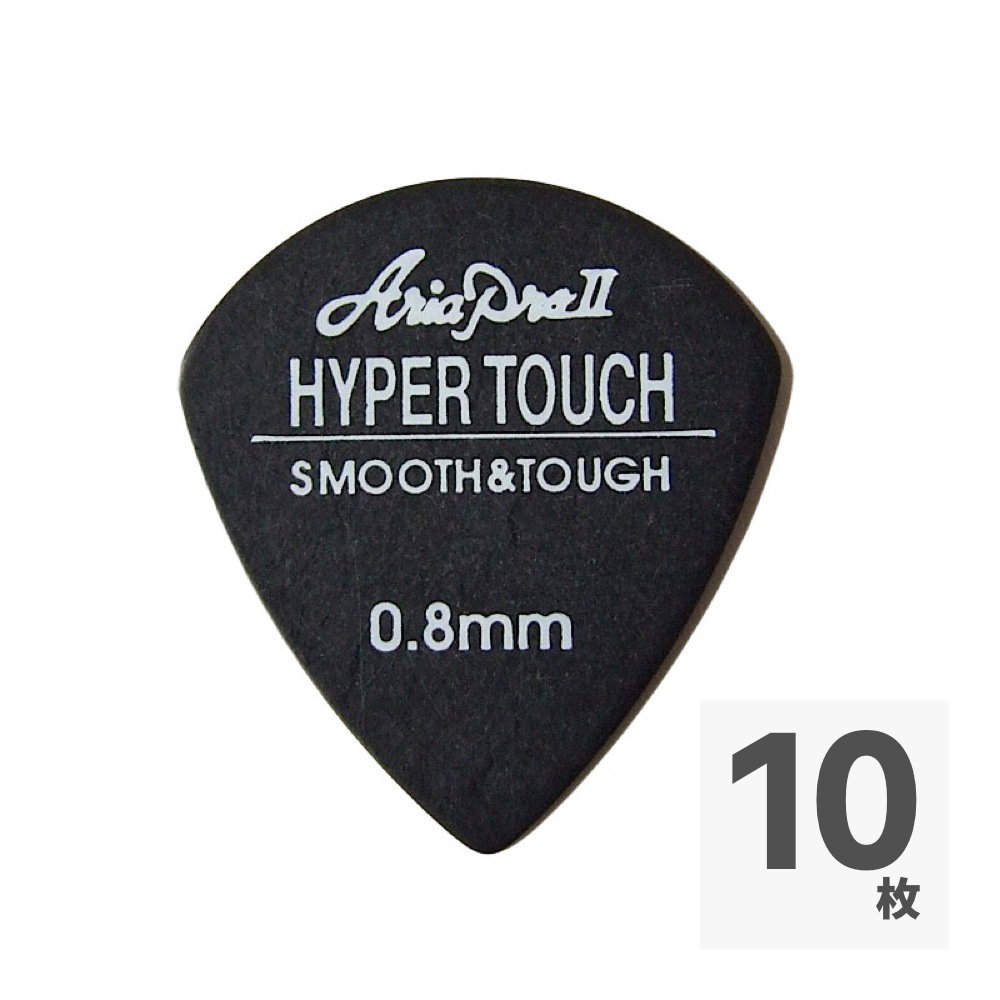 AriaProII HYPER TOUCH Jazz 0.8mm BK×10枚 ギターピック