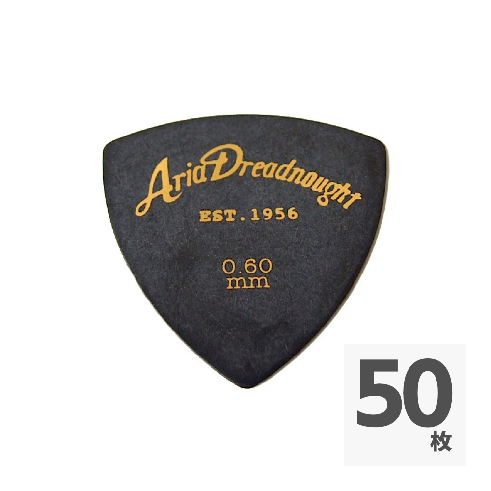 ARIA Aria Dreadnought HYPER TOUCH Triangle THIN 0.6mm BK×50枚 ギターピック